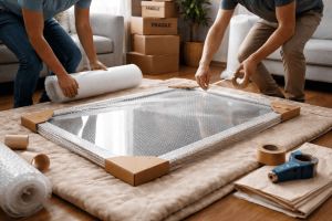 Packing the mirror with care