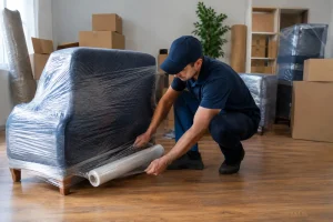 Packing up the living room